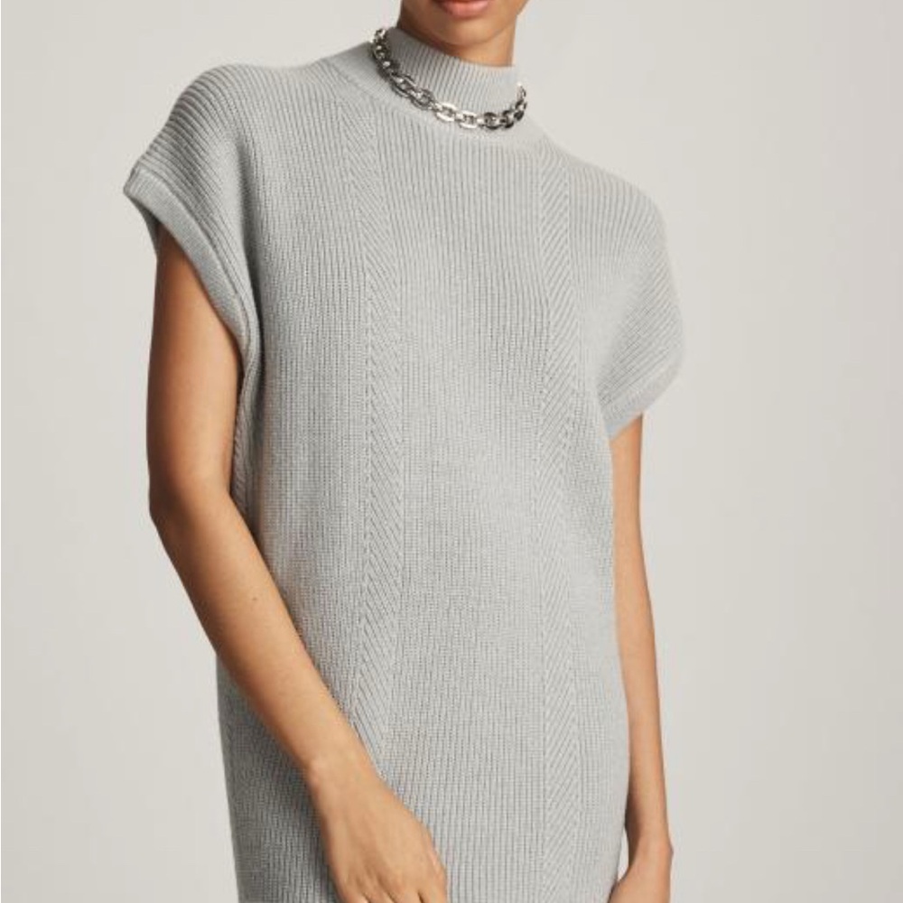 Anthropologie Gray Cowl Neck Sweater